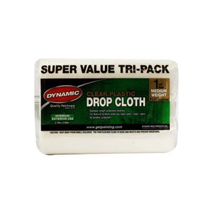 Plastic Drop Cloth 3-Pack